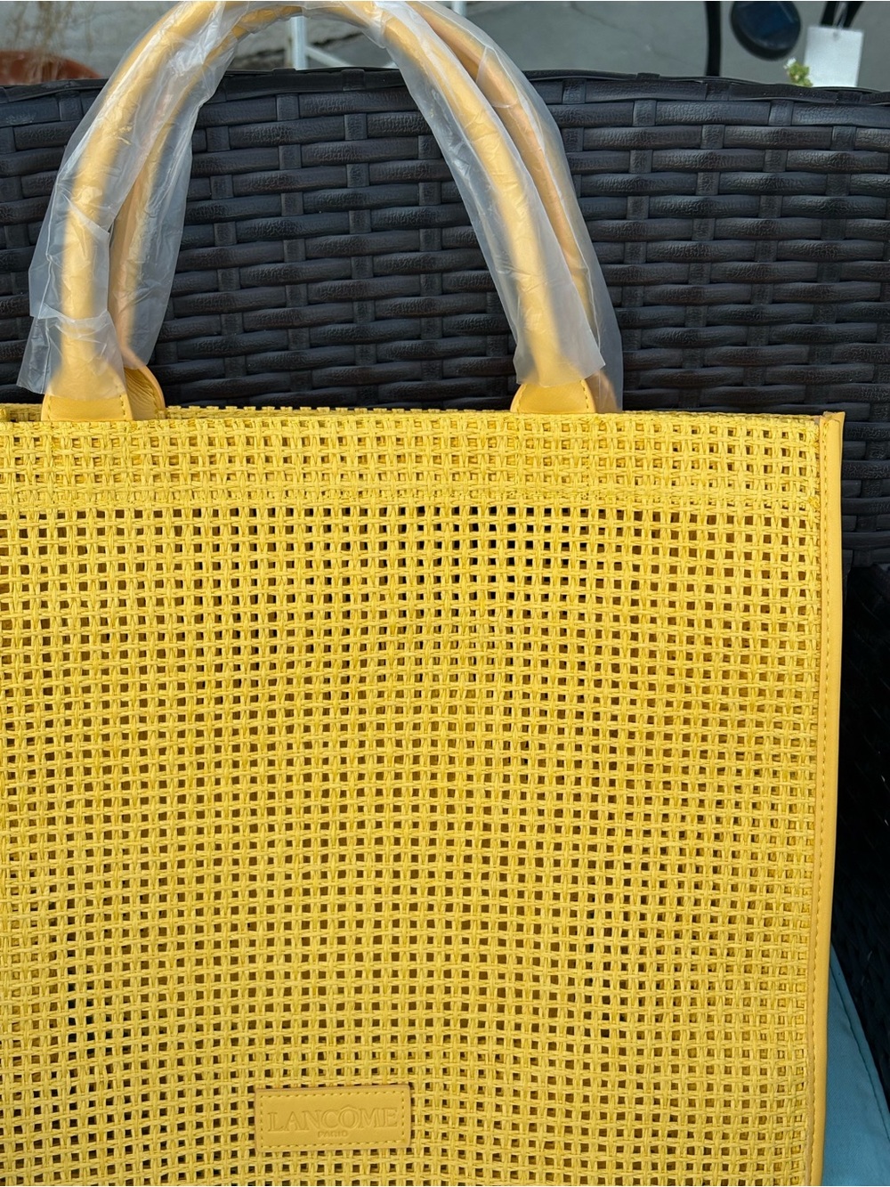 Ladies New Yellow Lancôme Bag